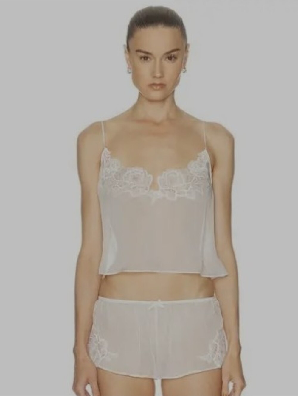 SKIMS Romance Lace Cami And Short Set M